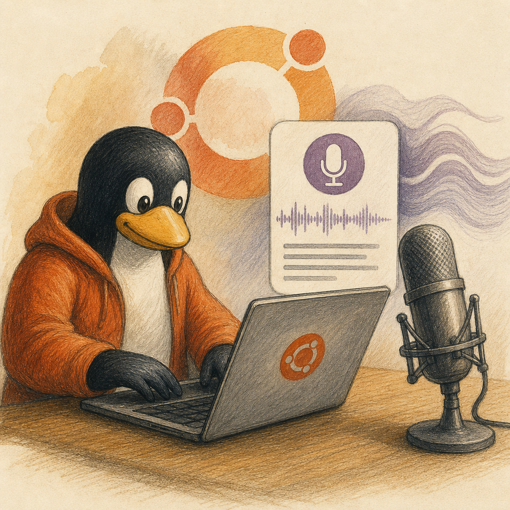 Canonical prepara app local de transcrição de voz para o Ubuntu 26.10