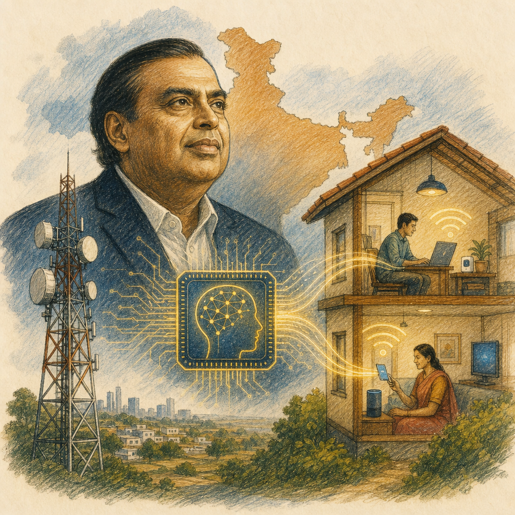 Reliance Plans to Integrate Artificial Intelligence into Telecom and Homes in India