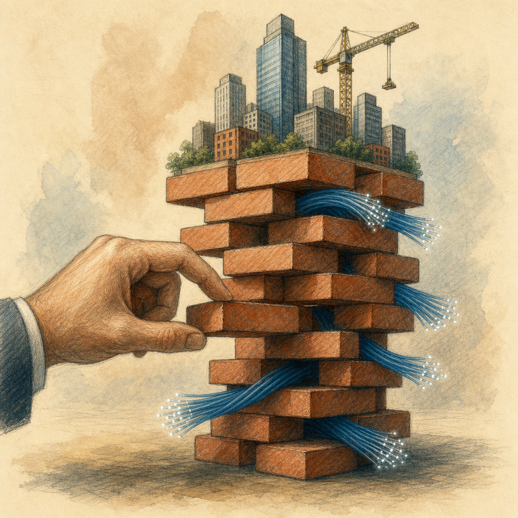 AI Has Become a Leverage Game: The New Bubble is Made of Brick and Fiber Optic Cable