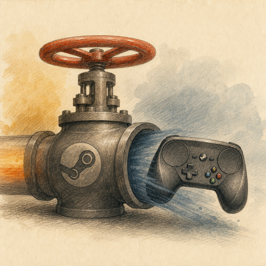 Valve passa a estimar pedidos do Steam Controller até 2027, segundo The Verge