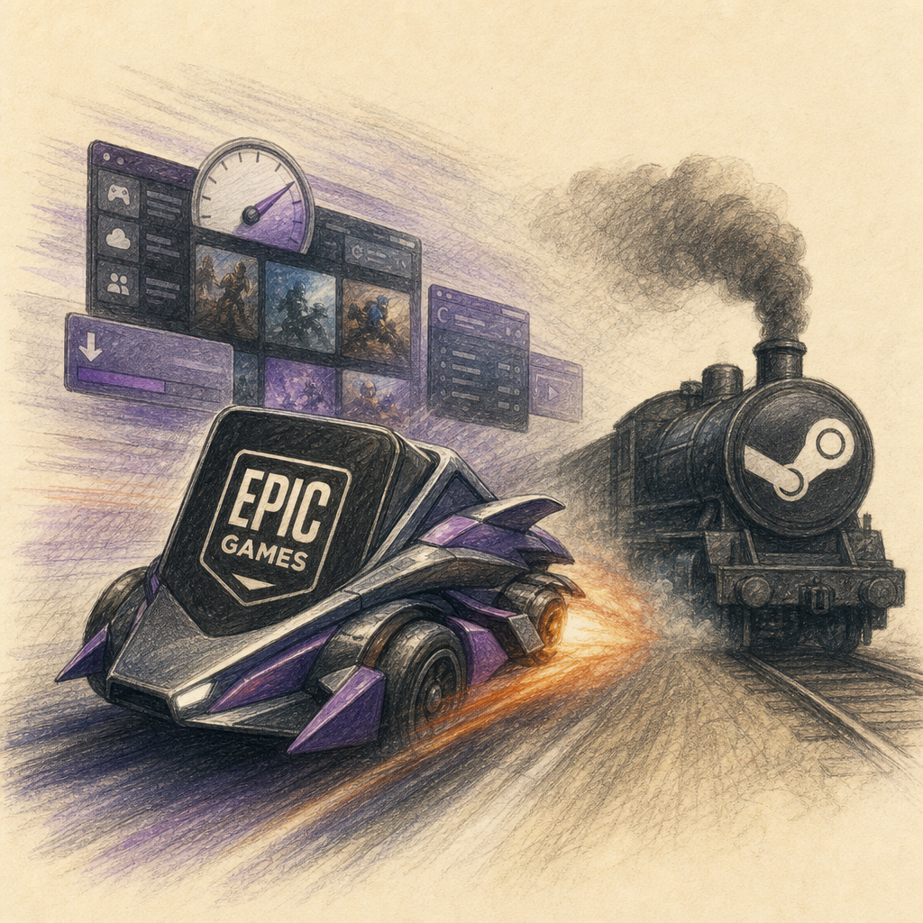 Epic Games anuncia Launcher V2 com foco em velocidade e novos recursos para competir com Steam