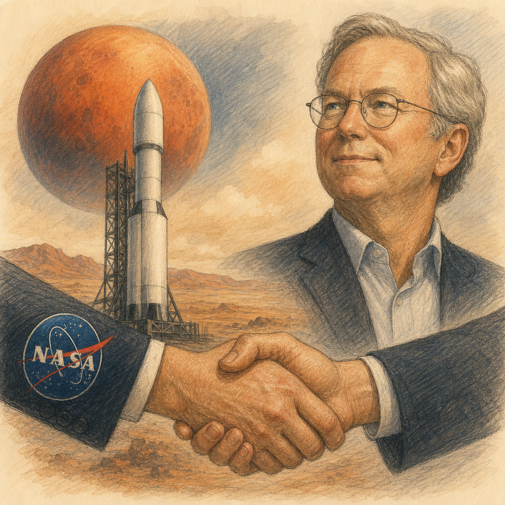 NASA selects Eric Schmidt's rocket company for 2028 Mars mission