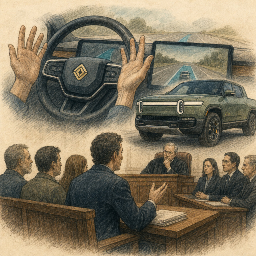 Rivian Owners Sue Company Over Hands-Free Driving Promise